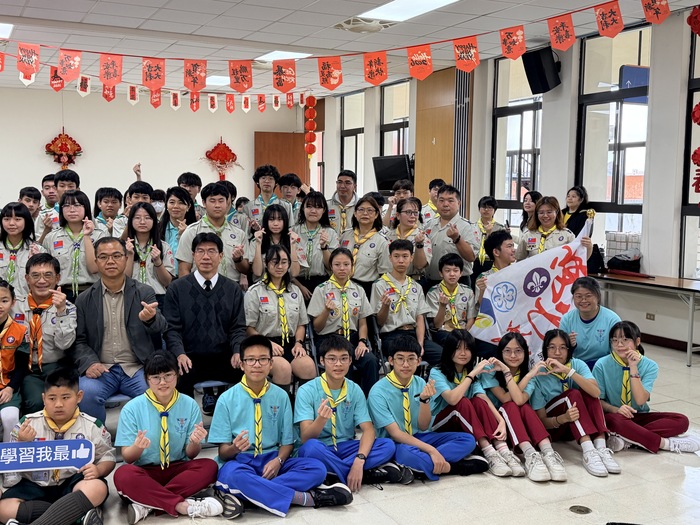 本校童軍團參加新竹縣115年度三五童軍節頒獎典禮 ，恭喜二重師生榮獲各項績優獎章。圖片