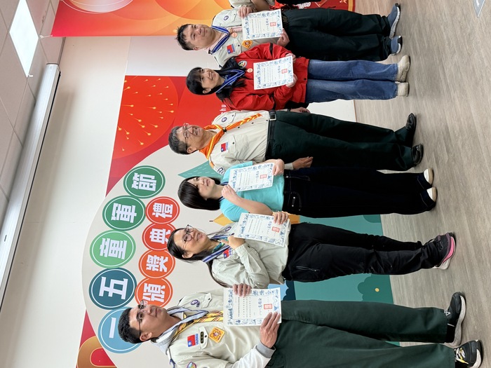 本校童軍團參加新竹縣115年度三五童軍節頒獎典禮 ，恭喜二重師生榮獲各項績優獎章。圖片