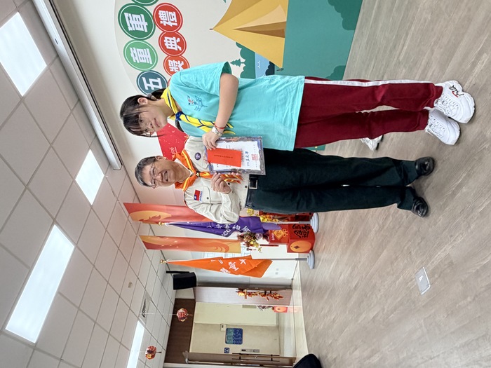 本校童軍團參加新竹縣115年度三五童軍節頒獎典禮 ，恭喜二重師生榮獲各項績優獎章。圖片